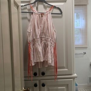 pink/orange tank top